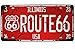 Produktbild Illinois Route 66 USA Vintage Auto Nummernschild, geprägt Tag Größe 15,2 x 30,5 cm