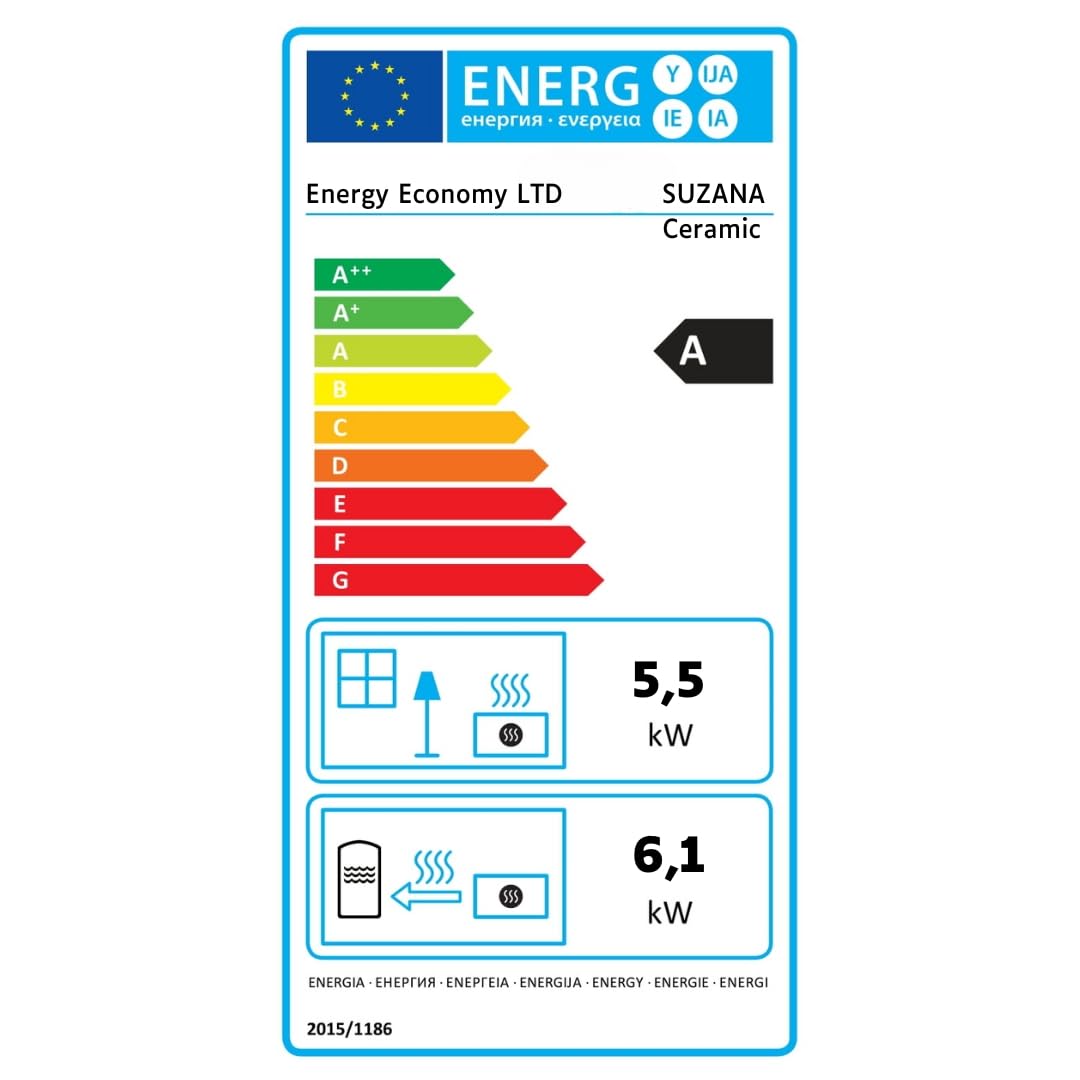 Termostufa a Legna con Forno BALKAN ENERGY Suzana Ceramic 11.6kW-17.5kW