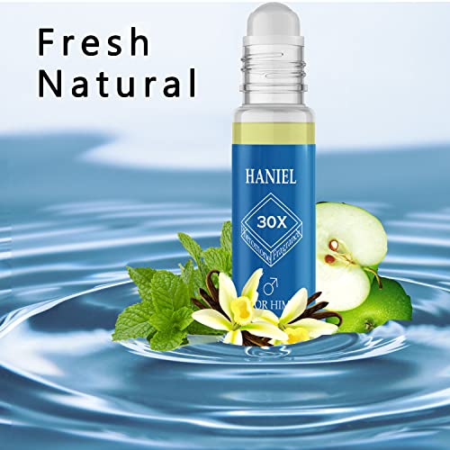 Haniel Roll On Manly Fragrance Pheromone Perfume Oil For Men Woody Fresh Scent Impression Of Eros With Memorable Notes #TOP1