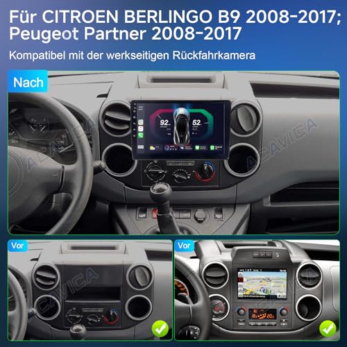 Radio de coche Android 14: viaja conectado en tu Citroën Berlingo con mapas GPS y Bluetooth 2