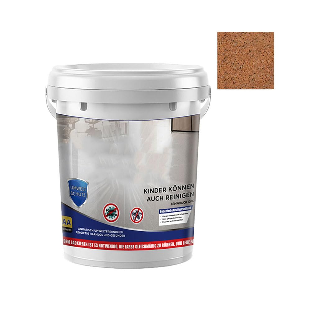 Epoxy Colored Sand Floor Paints, Waterproof Non-Slip High Gloss Paints External Grinding Anti - Slip for Wood Concrete Tile Countertop House Garage Bathroom (Orange-1kg)