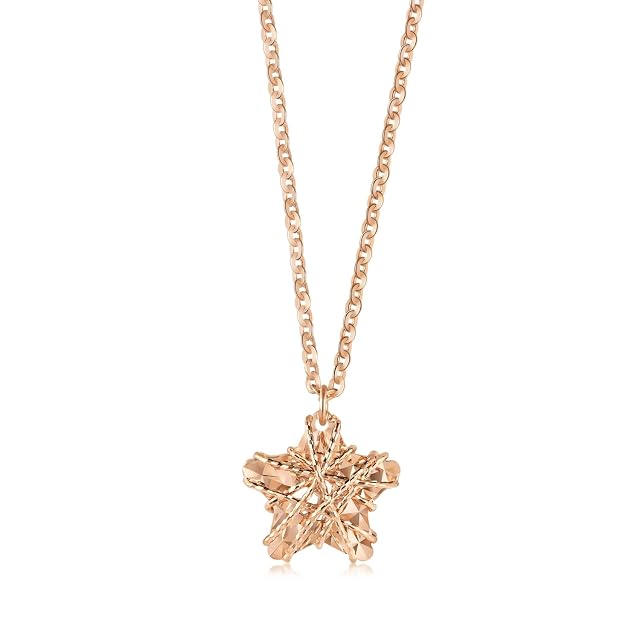 Chow Sang Sang CHOW SANG SANG Delicate Gold 18K Gold Rose Gold MINTY Collection Star Necklace for Women 91600N| 18.5 Inches, (47 CM)