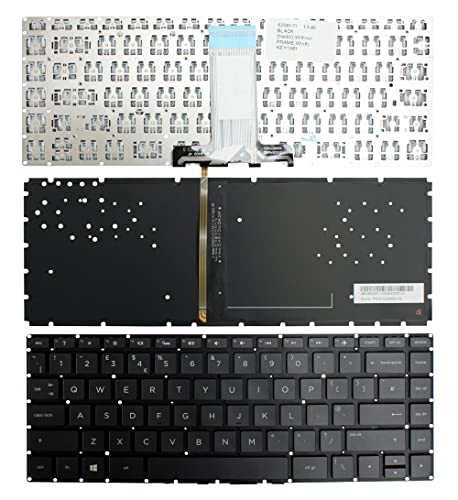 Clavier portable HP Pavilion 14-ab021la rétro-éclairé noir de rechange UK