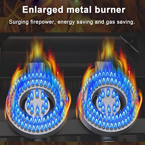 Gasfritteuse, Doppeltanks, 12 l, kommerzielle Fritteuse, Edelstahl-Arbeitsplatte, Ölfritteuse mit Körben und Deckeln, Küchenfritteuse für Pommes Frites, Restaurant, Supermarkt, schnell – Bild 5