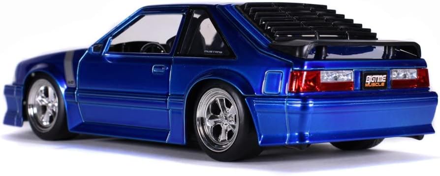ModelToyCars 1989 Ford Mustang GT, Candy Blue - Jada Toys 31863/4-1/24 Scale Diecast Model Toy Car