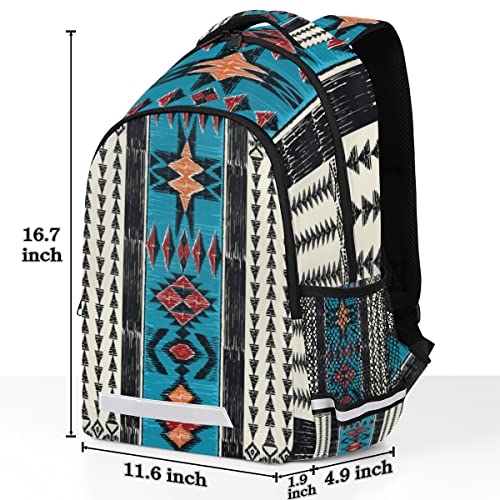 Ethnic Aztec School Backpack for Boys Girls TeensAztec Geometric College Students Backpack Laptop Backpack Travel Backpacks Bookbag Daypack2