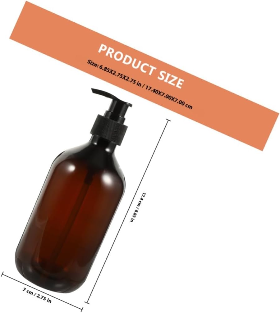 3 Pack 400ml PET Pump Bottles for Soap and Shampoo image 2
