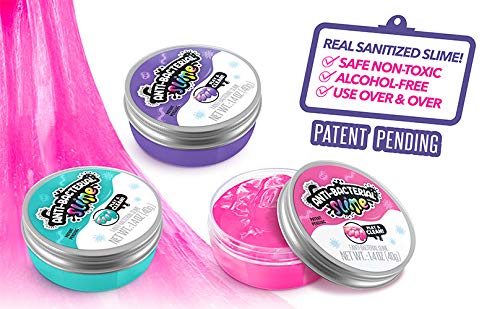 Canal Toys Anti-Bacterial Slime 3-Pack: Sanitize Your Hands While You Play with This Non-Toxic and Alcohol-Free Slime!