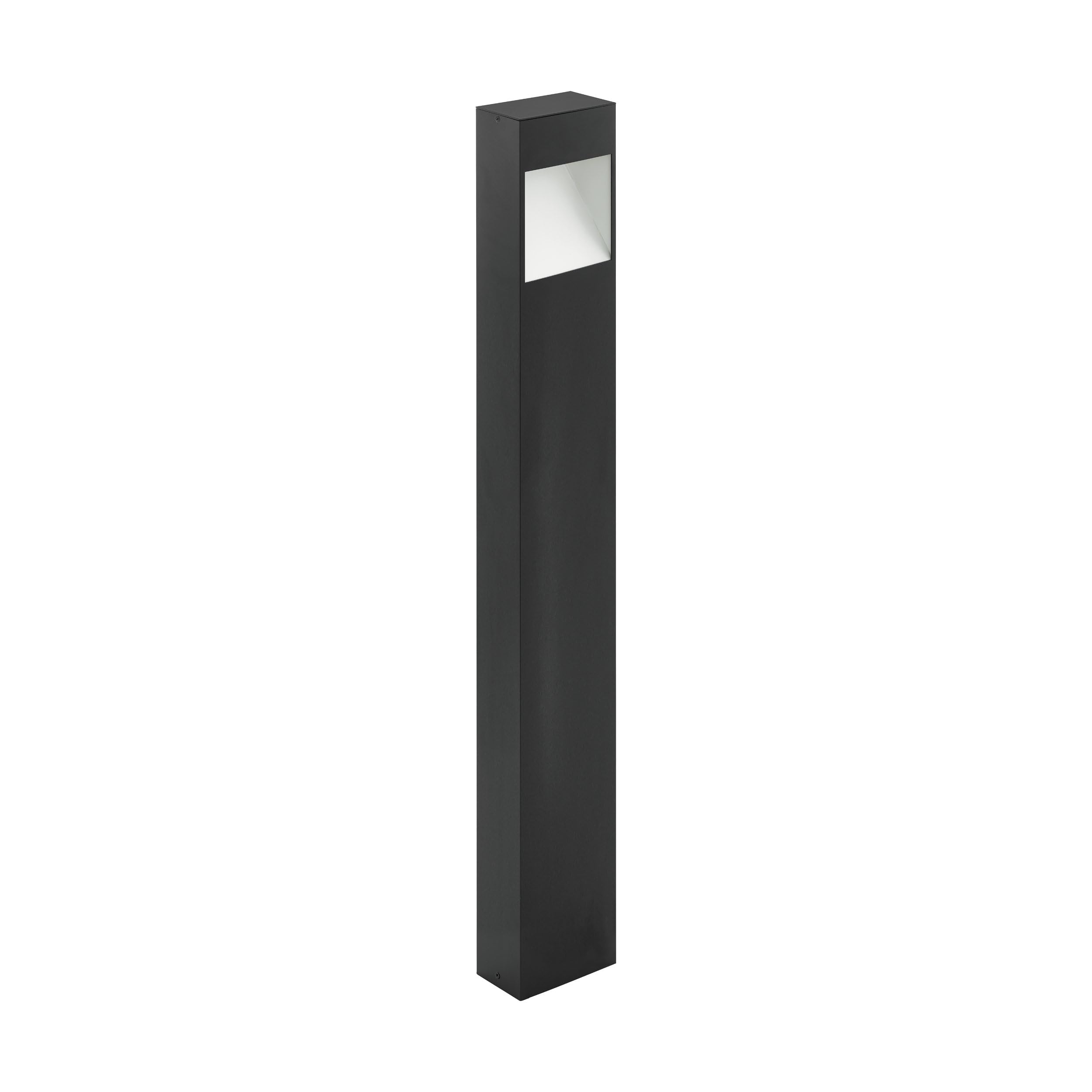 Eglo Light/Anthracite Mafria Led Ip44 Outdoor Bollard Post In