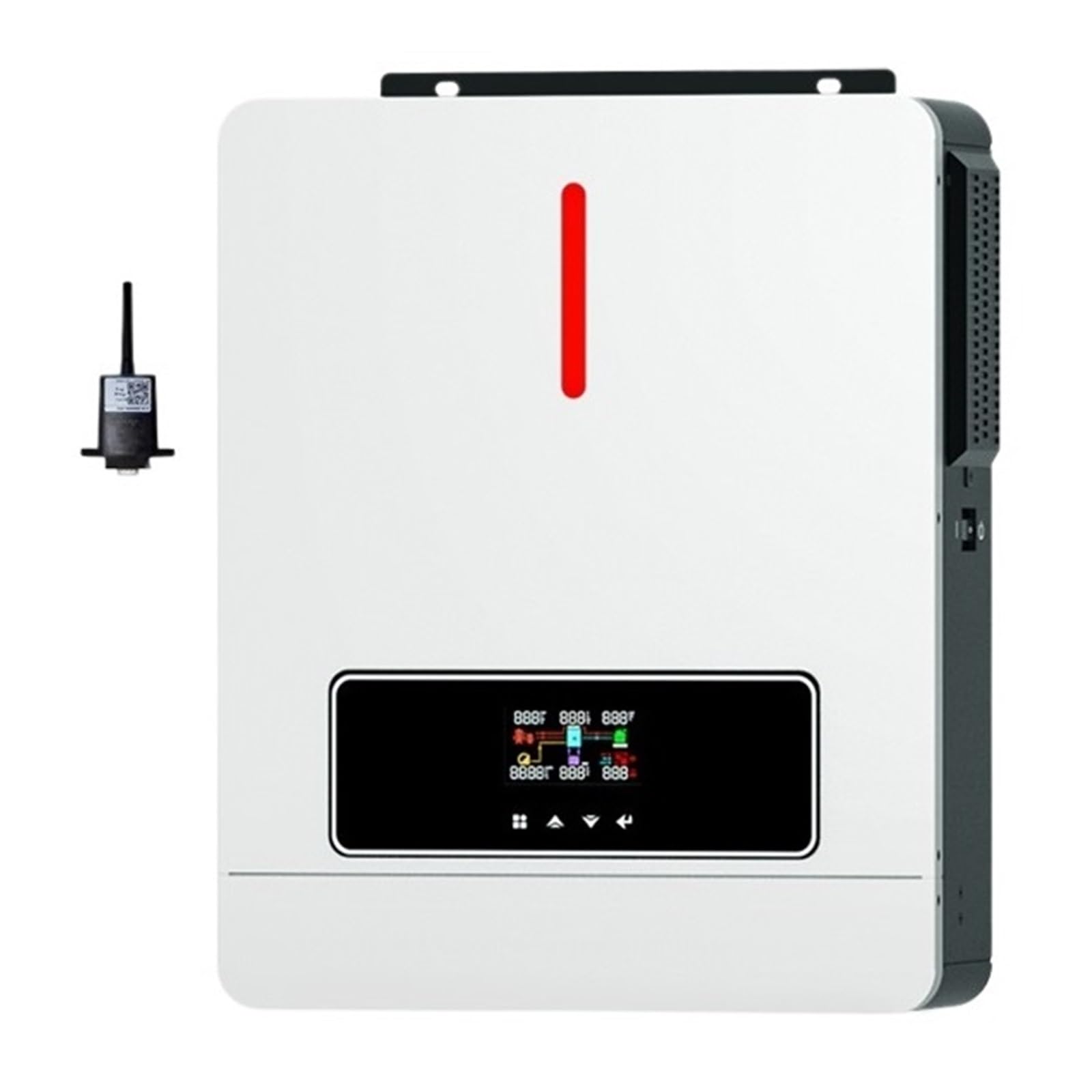 4,2KW 6, Sieciowy Hybrydowy Inwerter Słoneczny 48V 500VDC 140A Sterownik MPPT Podwójny Falownik Fotowoltaiczny OszczęDność KosztóW(4.2KW PRO 24V Wifi)