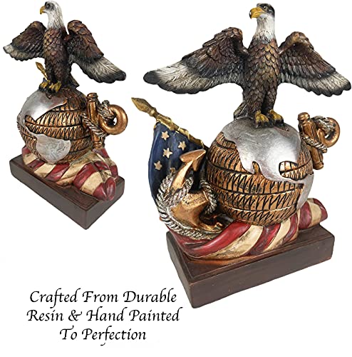 Estatua Águila Calva Americana 9.5 in para Oficina miniatura 5