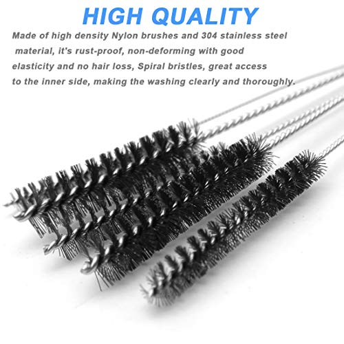 Aywfey Carburetor Carbon Dirt Cleaner Cleaning Tools Kits, 10 Cleaning Needles + 5 Nylon Tube Brushes For Auto Motorcycle Atv Moped Welder Power Sport Carb Chainsa #TOP2