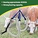 4410LB Cow Hip Lift, Standard Reinforced Cattle Hip Lift OB Adjustable Lifting Farm Clamp with Non-Slip Rubber Tube for Calving Milking Birthing Lame Cow Lift Assist Devices
