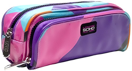Soho Brite On Point - Estuche con dos compartimentos con cremallera