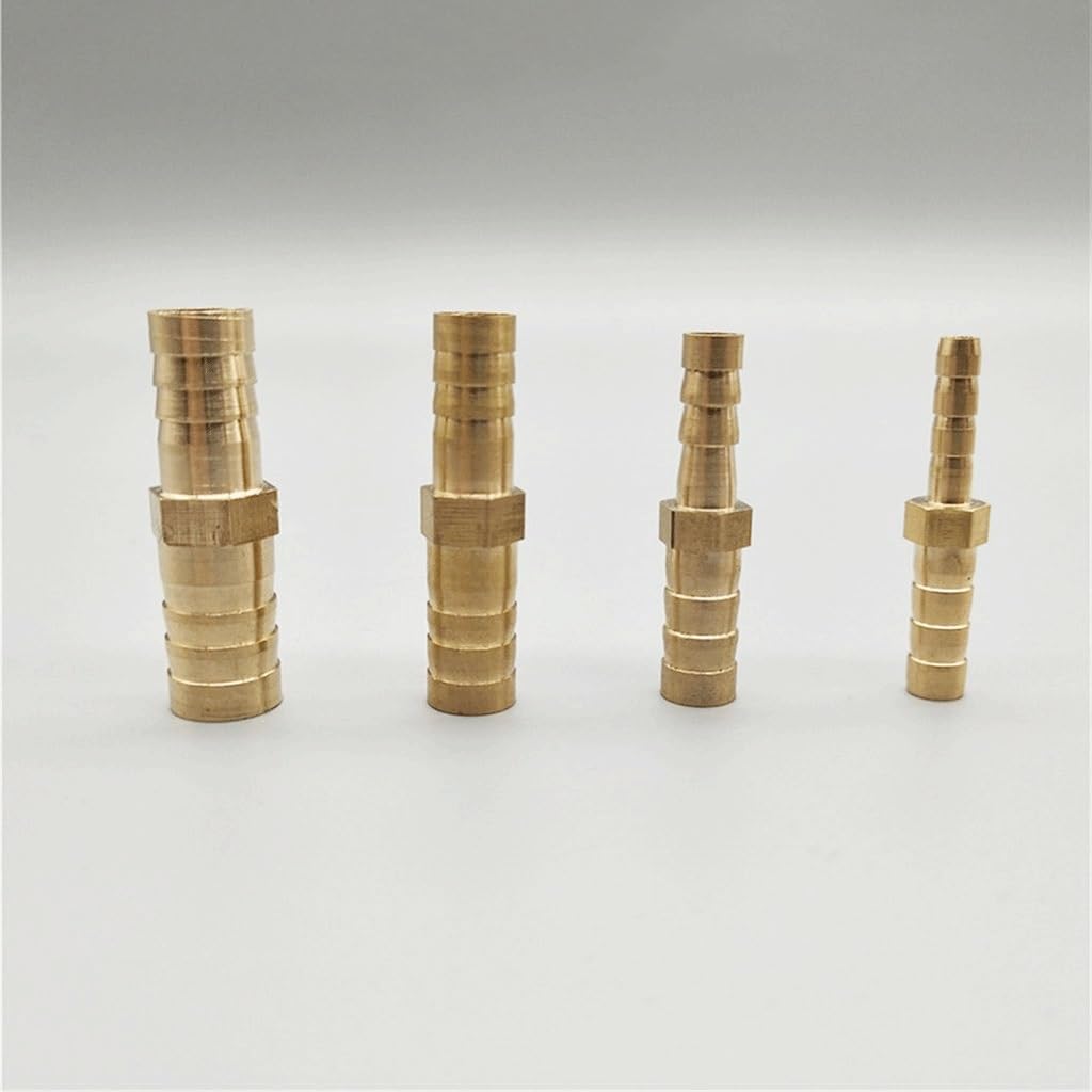14mm-14/16/19 / 25mm Raccordo in Ottone Riduttore di Coda con Ardiglione Riduzione del Connettore a Spina Raccordi per Tubi Diritti Giunti(14-25mm