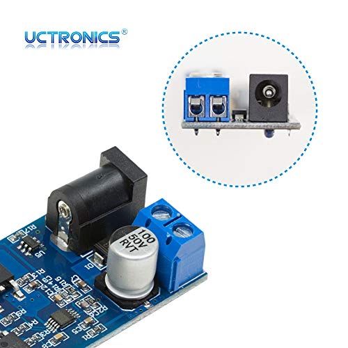 UCTRONICS DC 6V 9V 12V 24V to DC 5V 5A Buck Converter Module, 9-36V Step Down to USB 5V Transformer Dual Output Voltage Regulator Board [2 Pack] - Thumbnail 3