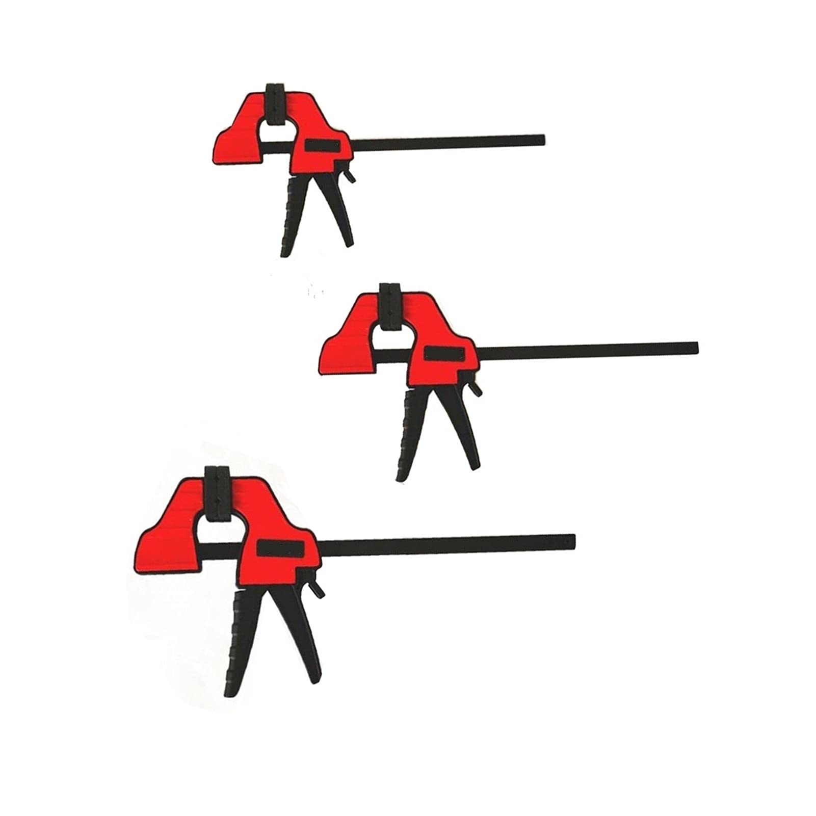 Abrazaderas de agarre rápido, abrazaderas de barra de trinquete de 4 a 12 pulgadas, liberación rápida de trinquete, kit de abrazaderas de barra de trabajo para carpintería (tamaño: 2 piezas de 6 pu