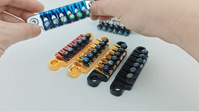 Amazon.com: Guyker Adjustable Fine-Tuning Zinc Alloy Guitar Bridge