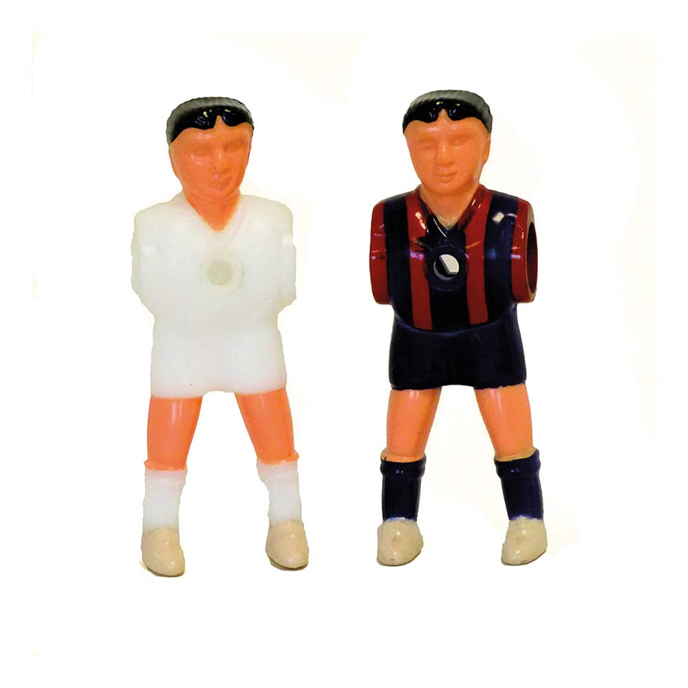 Jugador futbolines plástico pies Separados Madrid/Barcelona 22 Unidades
