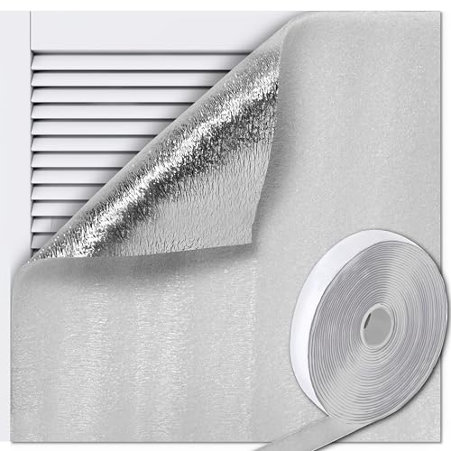 Attic Fan Insulation Cover, Ceiling Vent Insulation Cover with Adhesive Strips, Fits Up to 38 x 46 Inch