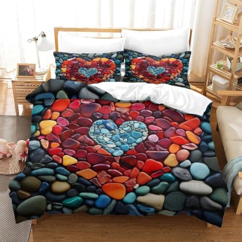 Parure de lit romantique en microfibre douce king size supérieure