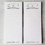 Bon Appetit Pig Refrigerator Notepads Grocery List - SET OF TWO PADS