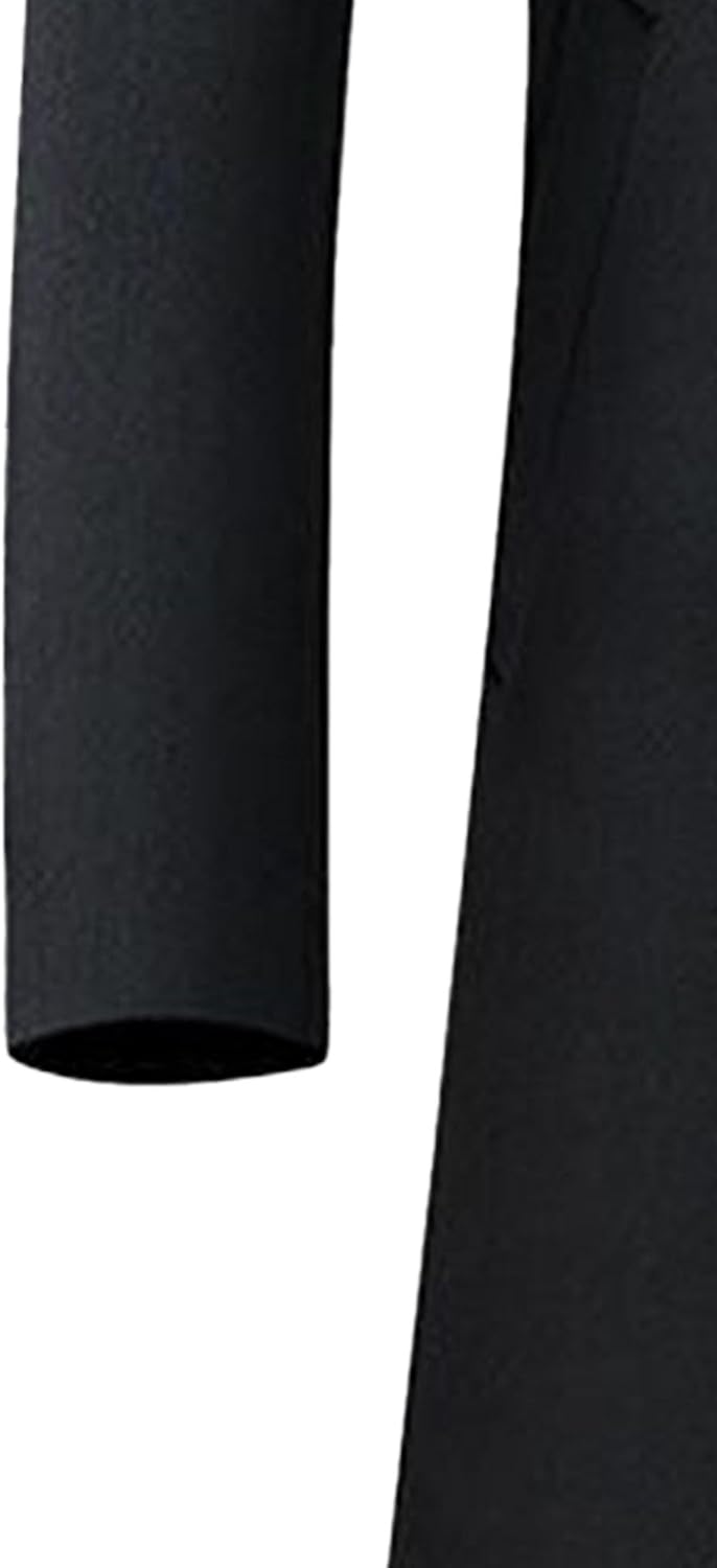 Maiyifu-GJ Men's Winter Warm Trench Coat Double Breasted Wool Blend Overcoat Slim Fit Notched Collar Long Jacket