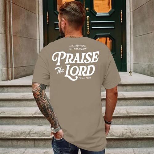 Christian Shirts Men Faith Cross Printed T-Shirts Christian Gifts for Men Jesus Shirts Holy Bible Tees4