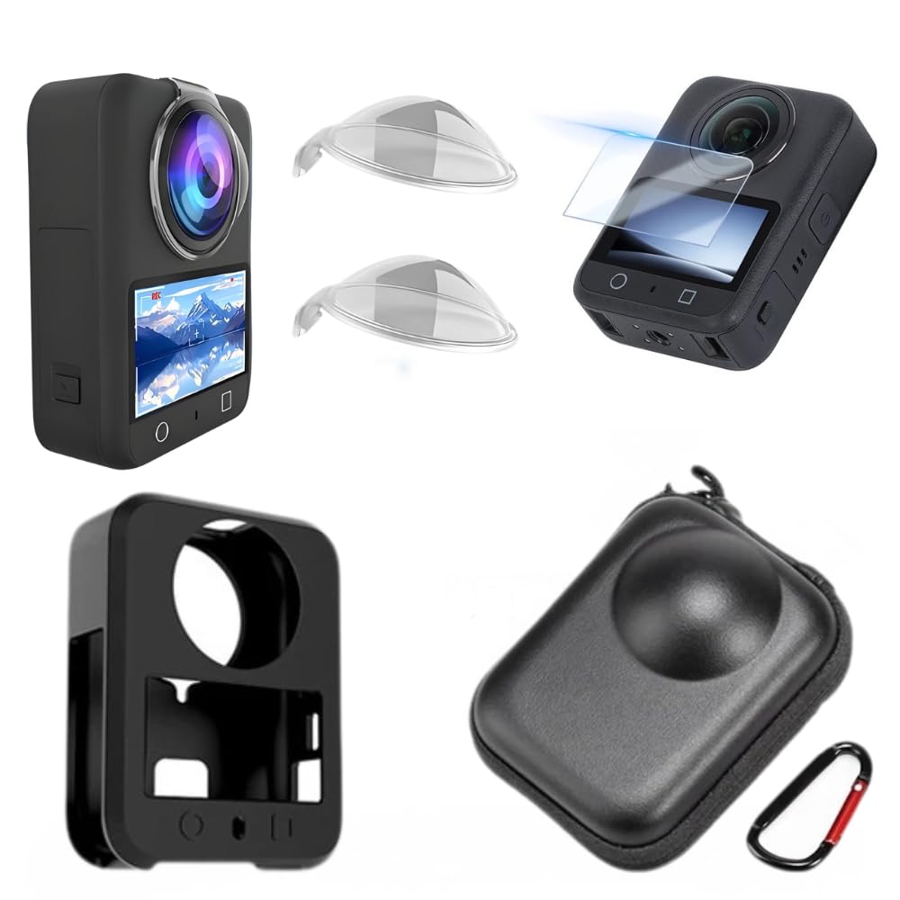 Yantralay Combo Kit for D JI Os mo Action 360 Camera with Screen Guard, Lens Guard, Silicone Case & PU Protective Cover for Complete Camera Protection-image-38