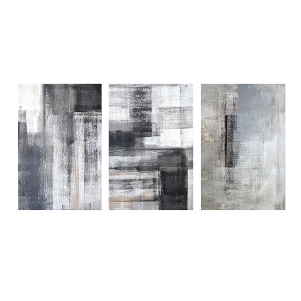 SOBMQ Pictures-Black and White Poster Abstract Canvas Painting Wall Art Pictures for Living Room Morden Office Home Decor Color Block Prints Artwork-50 * 60cm-3PCS (No Frame)