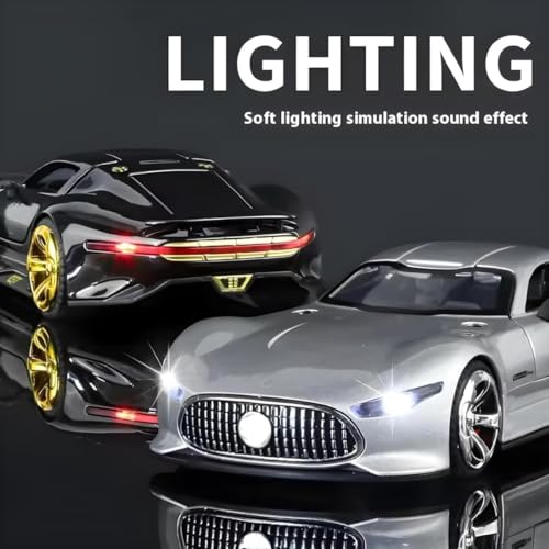 Image of Royals hub 1:32 Scale Model Exclusive Alloy Metal Pull Back Die-cast Car Metal Racing Model Car Toy | Supercar Toy car Openable Doors &Light Music Best Gifts Toys for Kids【Colors as Per Stock】
