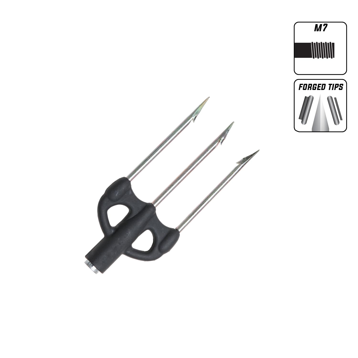 Abysstar 3 Punte, Fiocina Pesca Sub Piccola Leggere Base Nylon Unisex Adulto, galvanizzato