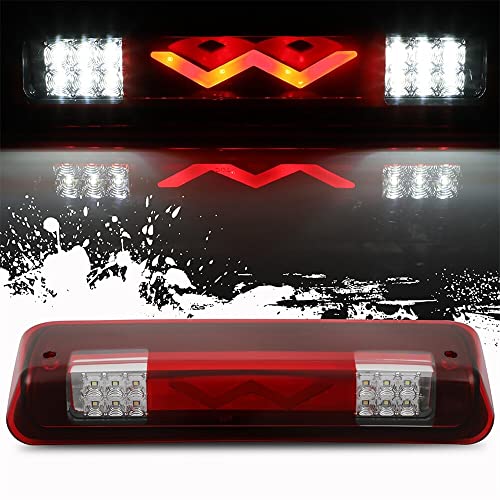 LBRST Rear High Mount Stop Brake Lights LED Third Brake Cargo Light Fit For Ford For Explorer Sport Trac 2007-2010 For Ford For F-150 2004-2008 For Ford For Lobo 2004-2008 Chrome+Red