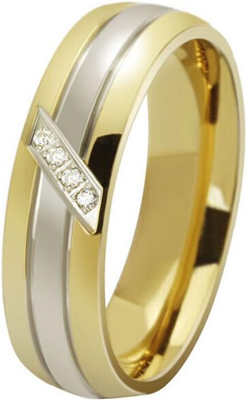 The New Titanium Steel Rings Wedding Ring Diamond Engagement Ring Wholesale R-064 (12)