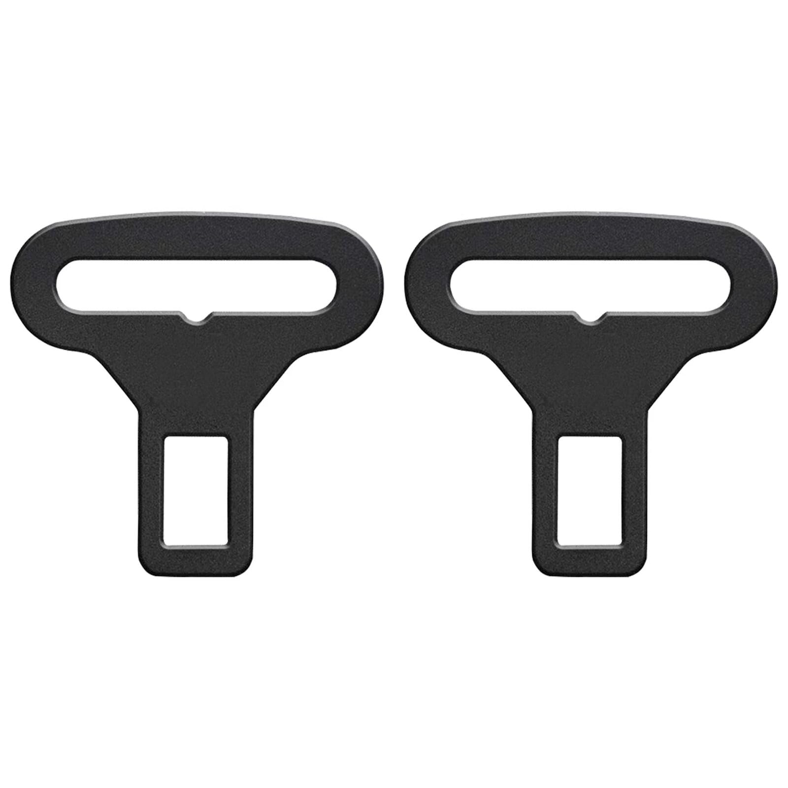 ISSANG Car Seat Belt Clip Buckle, 2 Pack Seat Belt Clips Slot Plugs, Car Trim Accessories, Retainer Locking-Clip, Metal Car Harness Connectors for Dogs & Cats, SeatBelt Clips Adjuster for All Cars