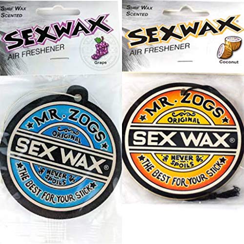Image of Sex Wax Air Freshener 2-Pack Coconut, Grape