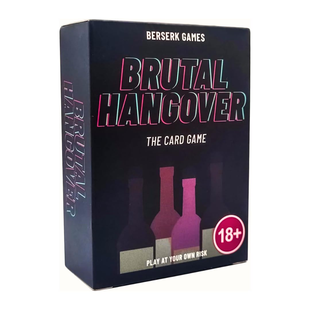 Brutal Hangover - The 3 in 1 Card | Great For Nights, Parties, Hen Do's, Stag Nights, Students & More!