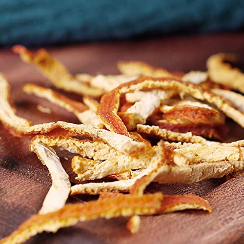 Dried Tangerine Peel Strip, Dried Orange Peel (Citrus sinensis), Chinese Seasoning Spice, Great for Cooking, Baking and Tea, Chen Pi Si 陈皮丝 (500g/17.6oz) (Dried Orange Peel) - Thumbnail 2