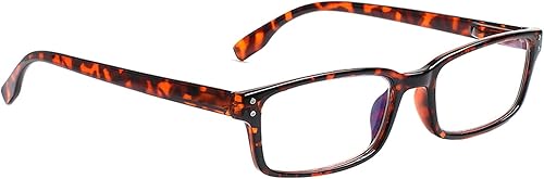 Miniatura 7 de Kerecsen Paquete de 6 lentes de lectura con bloqueo de luz azul, lectores de bisagra de resorte para hombres y mujeres, anteojos de computadora