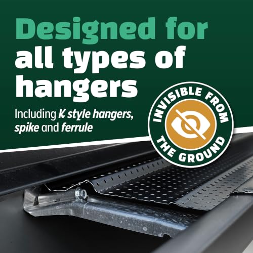 Image of A-M Gutter Guard 6 inch x 200 Ft Black Aluminum, Leaf & Debris Protection, DIY