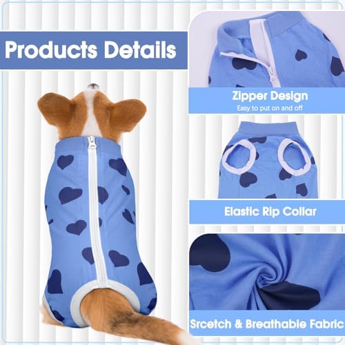BRKURLEG Small Dog Recovery Suit for Surgery Protection - XS