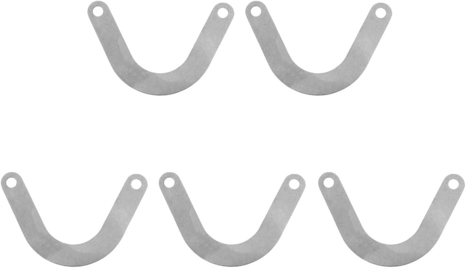 5Pcs Valve Plate, U Shape Metal Air Compressor Accessory 59mm Wide