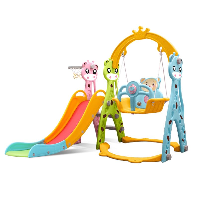 HAOWINS-PAN Thickened Children's Slide Indoor Home Multi-functional Slide Swing Combination Small Amusement Park Baby Toys