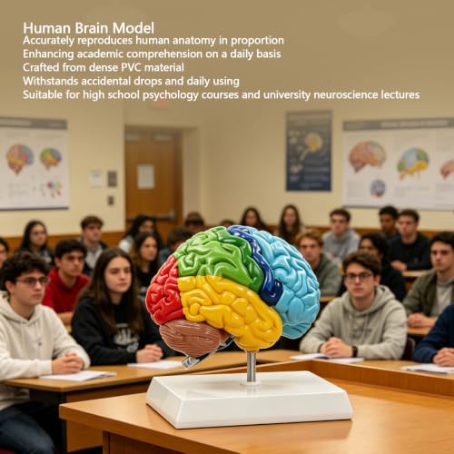 Modelo de cerebro de PVC para decorar consultas de psicología y neurociencia 2