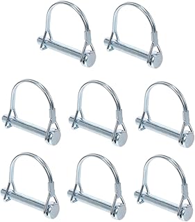 YARNOW 8 Pçs Pino De Trava De Aço Inoxidável Pino De Trava De Arco Pino De Segurança Redondo Pino Acoplador De Travamento Do Eixo Pino Acoplador De Reboque Pino Quadrado De Trava De Aço