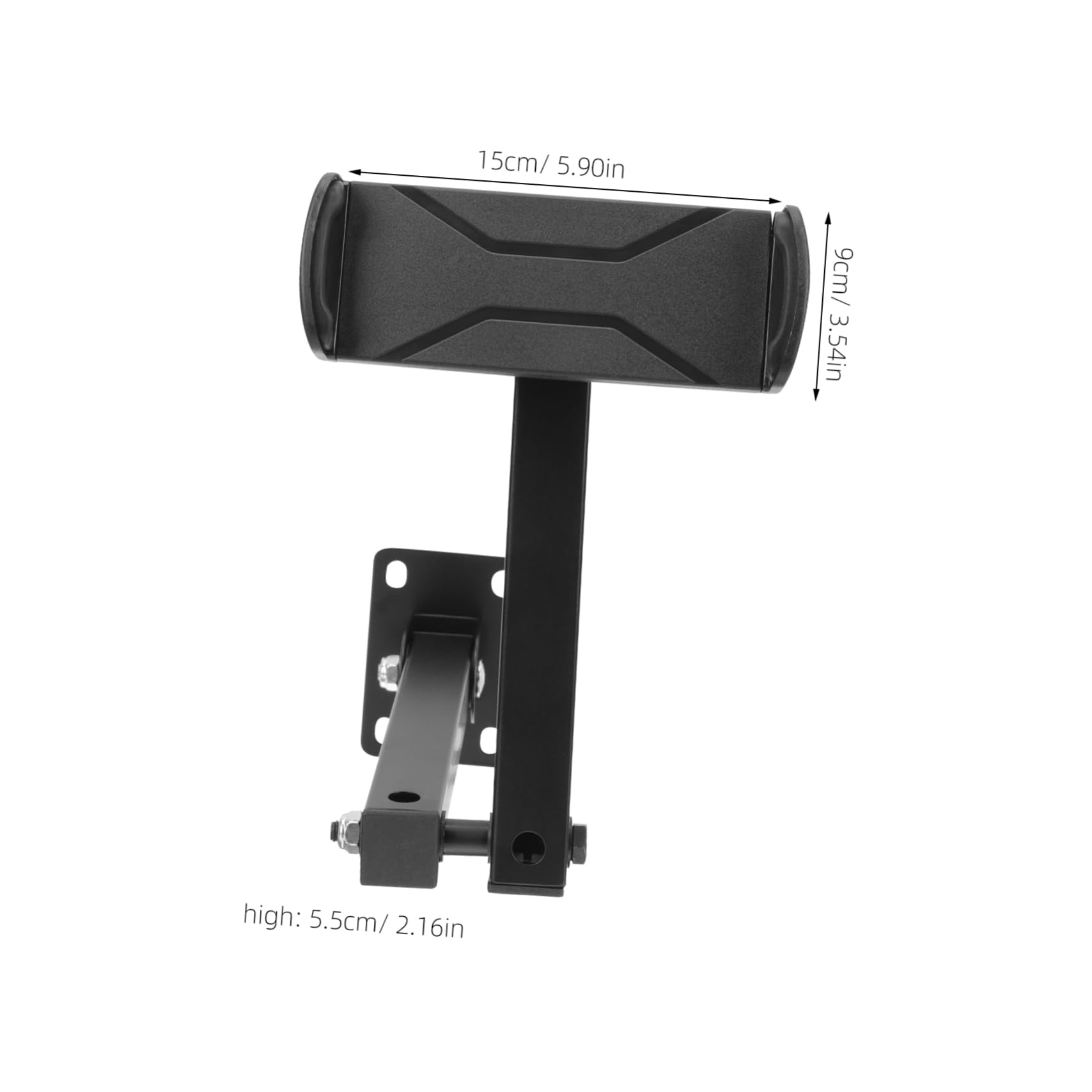 DOITOOL Porta Telefono Da Cucina Supporti Per Tablet Supporto Per Cellulare Da Scrivania Porta Tablet Cellulare Regolabile Montare Supporto Da Parete Per Telefono Black Lega Di Alluminio