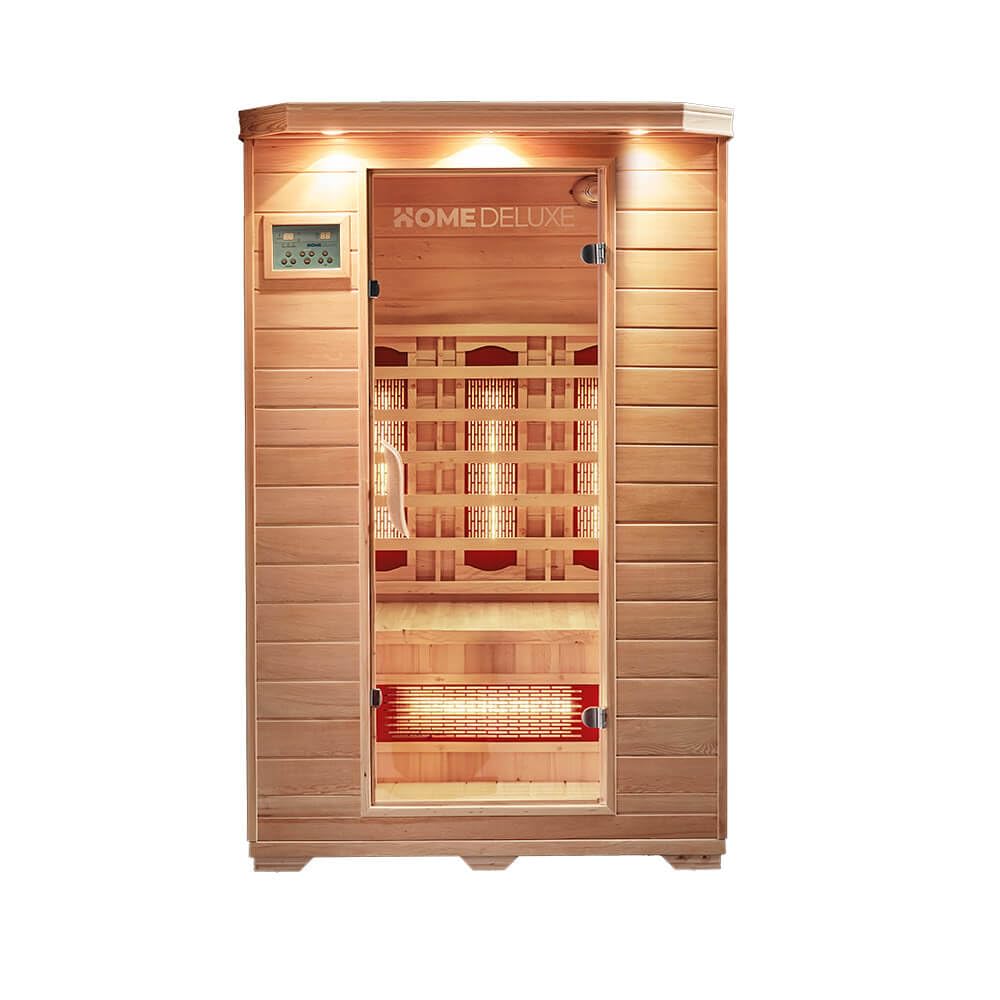 Home Deluxe Infrarotkabine REDSUN M VSS 120x105x190 cm 2 Personen 6 Vollspektrumstrahler Hemlocktanne