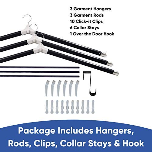 Clothes Drying Rack - Laundry Butler 3 Hanger Essentials Set - Energy and Space Saving Design - Thumbnail 2