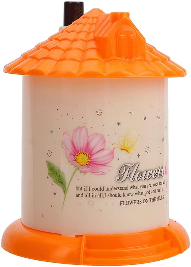 Creative Toothpick Box Lovely House Shaped Portable Random Color Automatic Toothpick Holder(D)