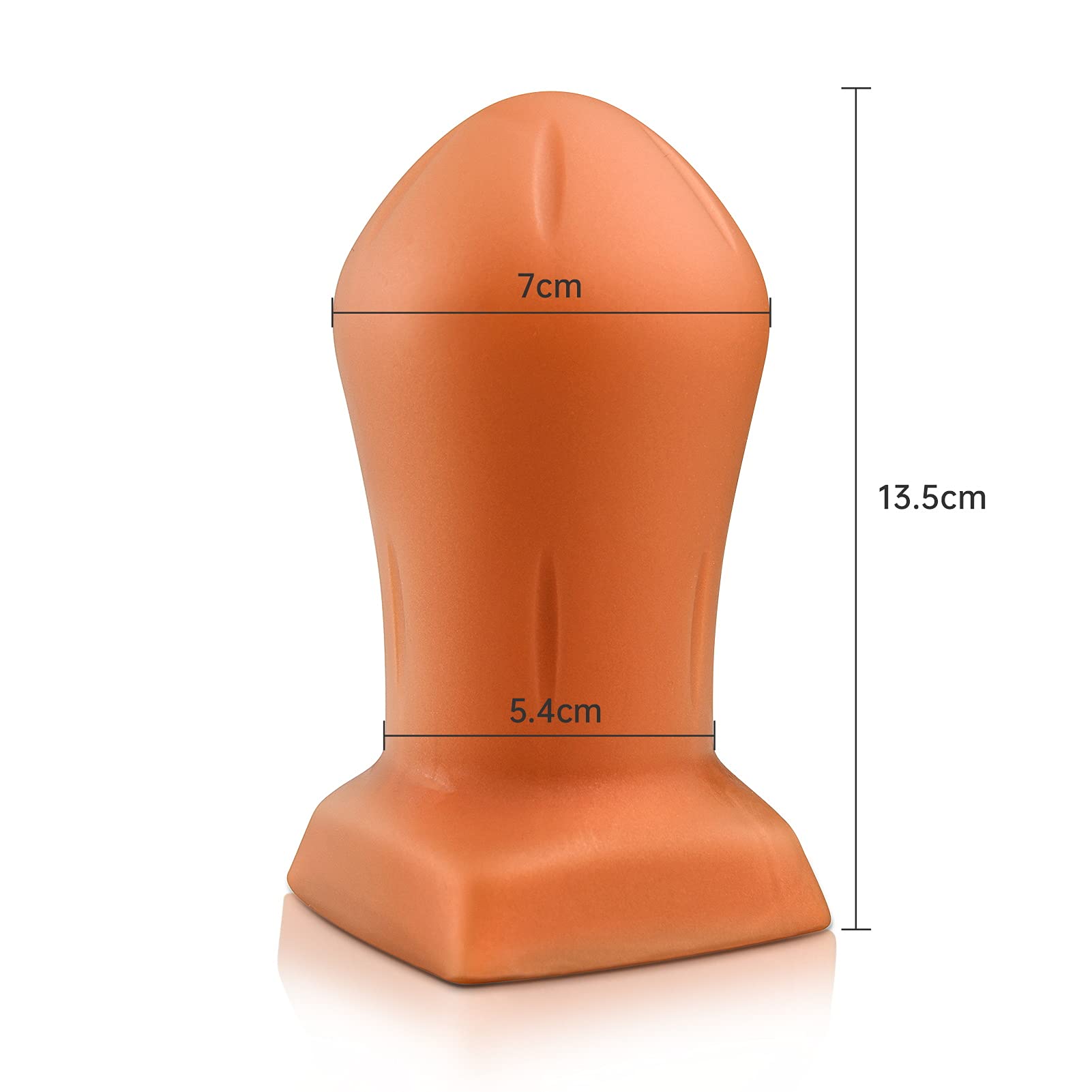 SXOVO Buttplugs anale Silicone Soft Egg Anus Expander Golden Anal Plug Stimolatore di Massaggio Prostatico (Medium)
